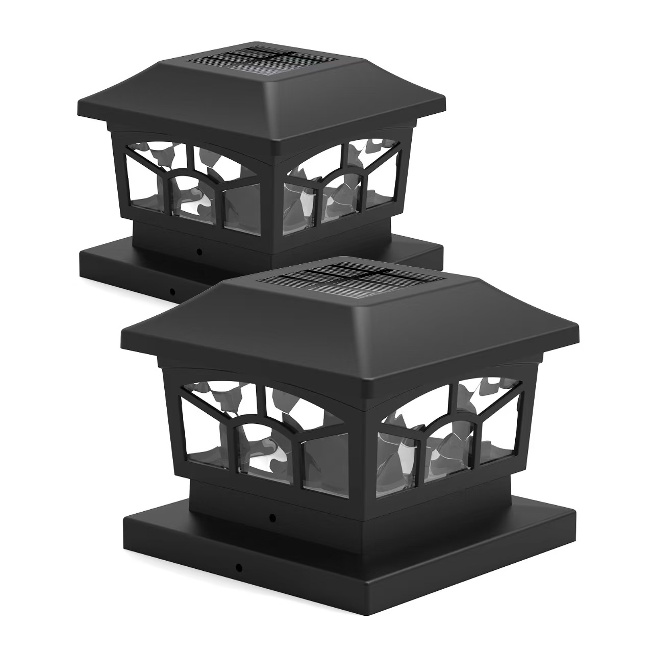 Podwójny tryb Solar Post Cap Light Solarne światło ogrodowe